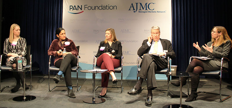 Anna Hyde, Kavita Patel, Emiliy Gibb, Edmund F. Haislmair, and Ilisa Halpern Paul in "Policy Considerations to Improve Access and Reduce Financial Hardship" panel