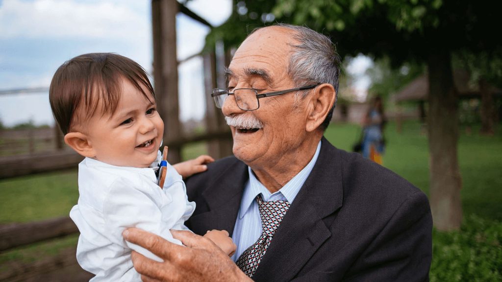 Michael with grandson